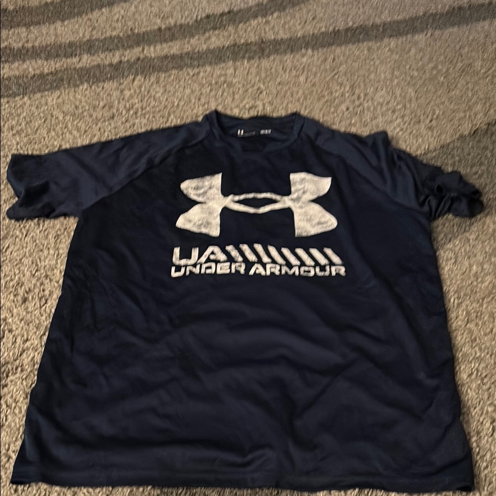 Under Armour Blue Short Sleeve Tee Casual Comfort